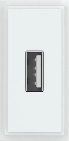 Зарядное устройство USB Стандарт А 5V 2100мА 1 модуль, белый