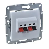 Розетка ТВ Schneider Electric Sedna, аудио х2, белый