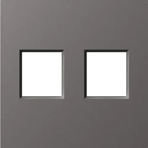 Накладка 2-я для розеток RJ45, TV, SAT, матовый титан, серия A07