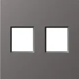 Накладка 2-я для розеток RJ45, TV, SAT, матовый титан, серия A07