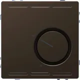 Термостат Schneider Electric D-Life, терморегулятор с центр. пл. с перекл. конт.230В, мокко, SD