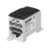 Блок распред. Morek OJL200A черно-серый, 1P, вх. 1x10_70mm² Al/Cu, вых. 6x2,2_16mm² Cu, 200(CU)/160(AL), 1000V, винтовые зажимы