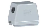 Корпус разъема, размер H48B, кабельный, угловой ввод M40, металл, IP65, RAL 7037