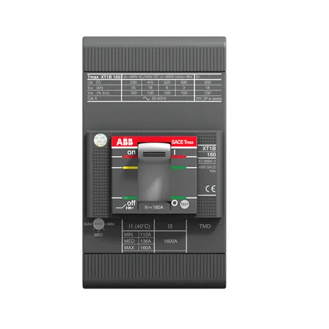 Авт. выкл. Tmax XT1 160/25А, 3P, 18кА, TMD, Iт.р.=0.7...1Iн, Iэ.р.=450A