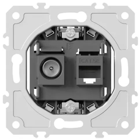 Механизм розетки RJ45/TV cat.5, ClassE-8/0-2400 МГц, серия DB