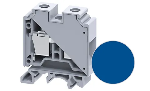 Клемма проходная CTS35UNBU /16x50,5mm, винтовая, 2 присоед., 35mm2, 125A, 1000V, синяя
