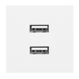 Noen - Розетка 2хUSB Type A, 2М, 5V, 2,1A, белая