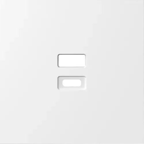 Накладка для розеток USB, матовый белый, серия S08