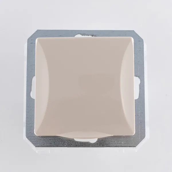 OPAL - Розетка 2P+E IP44 с крышкой, бежевый
