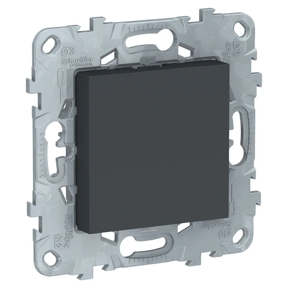 Заглушка Schneider Electric Unica, NEW 45х45, антрацит