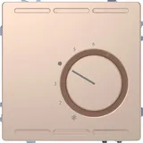 Термостат Schneider Electric D-Life, терморегулятор с центр. пл. с перекл. конт.230В, шампань, SD