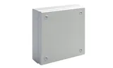Коробка распределительная EGRAN 200x200x80 (ВxШxГ) с крышкой на 4-ех невыпадающих 1/4 винтах, сталь 1,2мм, RAL7035, IP66