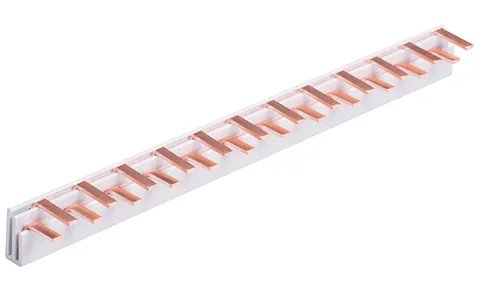 Шинка гребенчатая P-1+N-1000/8, тип штырь, (L1-N)-108Mod., 8mm², 50A, 230/415V, 1000mm