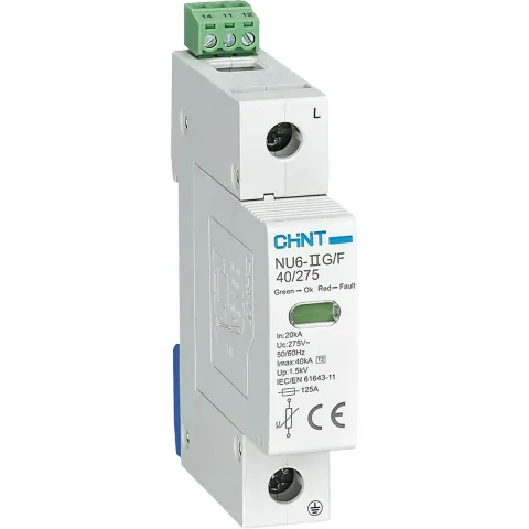 Ограничитель имп. перенапр. NU6-IIG 1Р In=25kA Uc=440B Im=65kA (R)