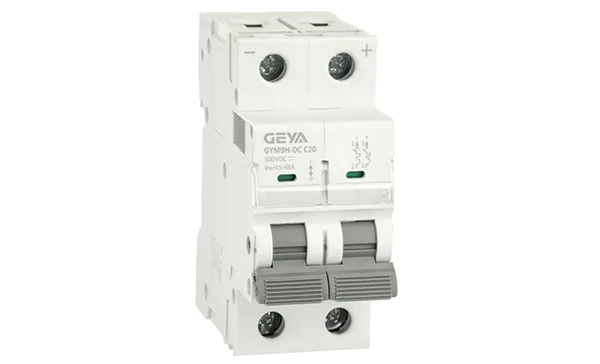 Авт. выкл. GYM9HDC-2P-20C, 2P, 20A, хар-ка C, 6kA, 250VDC, 2M