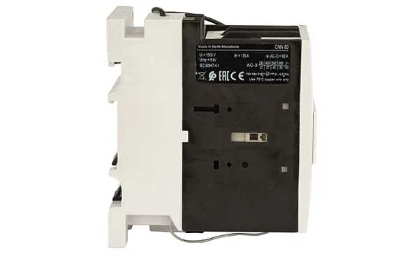 Контактор CNN 80 10, 3P, 80A/(95A по AC-1), 37kW(400VAC), 1NO, Uk=24VDC, Iвтяг=8,3А, Iудерж=0,15А
