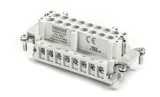 Разъем многополюсный EB, розетка, 16P (17-32), 16A 400V, винтовой зажим, пластик V0