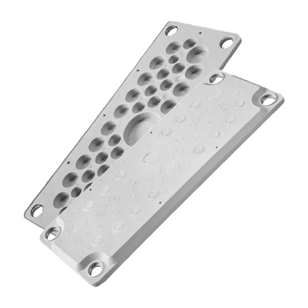 Панель кабельного ввода LMC35, 216x84(FL21)mm, кол-во вход. x диаметр в mm: 1x15_32; 2x12_18, 16x10_14, 14x7_12, 2x6_10, IP54, RAL7035