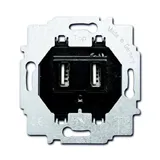 Basic 55 - Розетка 2хUSB (лицевая накладка для акустических и 2xUSB розеток заказывается отдельно)