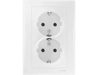 Розетка 2-ая в один подрозетник Schneider Electric Sedna SDN3000621
