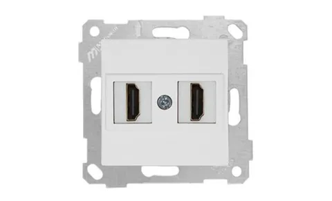 Rita - Розетка 2xHDMI, белая