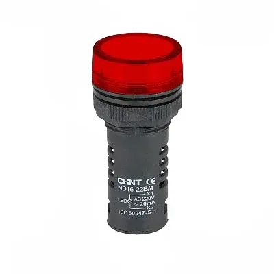 Индикатор ND16-22DS/4C красный, компактный, встр. конденсатор, IP65 АС380В (R)