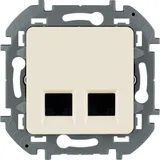 Inspiria - Розетка 2хRJ-45 UTP CAT6 (сл.кость)