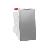 Выключатель Schneider Electric Unica, MODULAR 1-клавишный, кнопочный, схема 1, 10 A, 1 мод, алюминий