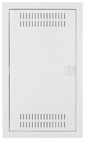 Щит встраив. мультимед, TS35+2x МП перф.118x270mm, мет. дверь, белый RAL9016, 603x358x94mm, IP30