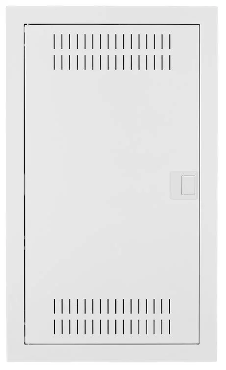 Щит встраив. мультимед, TS35+2x МП перф.118x270mm, мет. дверь, белый RAL9016, 603x358x94mm, IP30