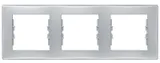 Рамка Schneider Electric Sedna, х3 горизонтальная, алюминий