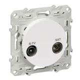 Розетка телевизионная проходная Schneider Electric Odace R-TV/SAT S52R456, белый
