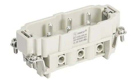Вставка контактная, размер H16B, тип вилка, 6P+PE, 35A, 400/690V, винтовой зажим