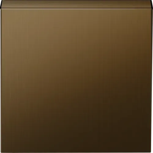 Накладка для розетки Schuko с заземлением, с крышкой, 16A 250 В~, латунь, серия R98 METAL