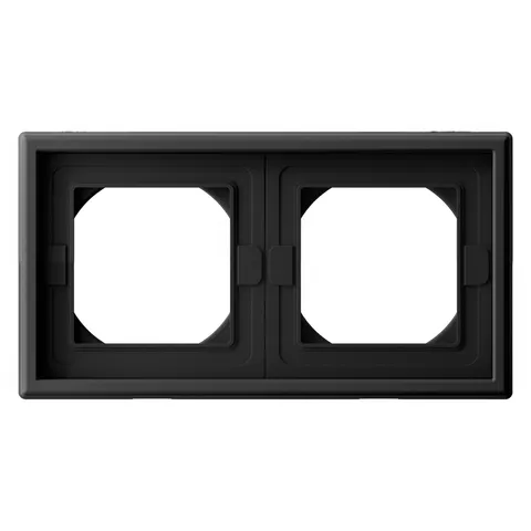 Рамка Systeme Electric ArtGallery, 2-постовая IP44, карбон