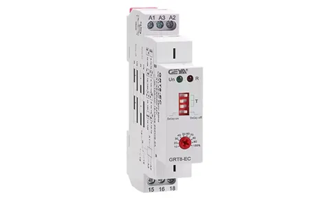 Реле времени GRT8-EC-A230, 1CO, 10A(250VAC), 230VAC/24VAC/DC, 100ms_10d, задержка на включение/ отключение, 1M