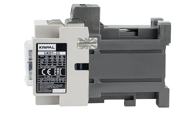 Контактор UKD1-22-10-24DC, 3P, 22A(AC-3), 40A(AC-1), 11kW(400VAC), Uк=24VDC, 1NO+1NC