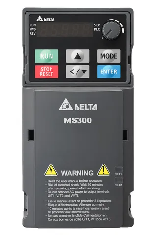 Преобразователь частоты MS300, 400VAC, 0.75/1.1kW, 2.7/3.0A, ЭМС С2, IP20, корп.B