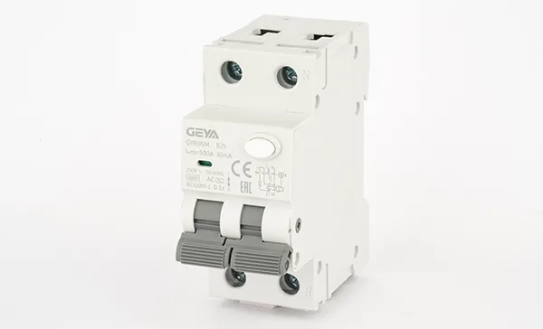 Дифф. авт. выключатель GYR9NM-B25-30mA, 1P+N, 25A, хар-ка B, 6 kA, 30mA, тип AC, 2M