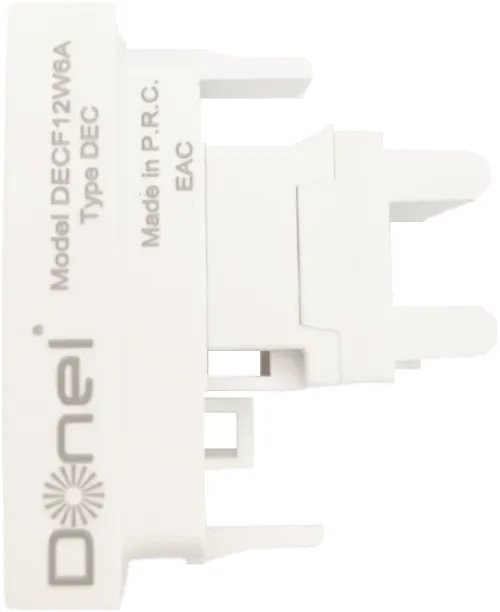 Розетка DEC RJ45 UTP кат.6a, 1мод., бел. (22.5х45мм)