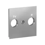 Лицевая панель Schneider Electric Unica, NEW TV/FM розетки, алюминий
