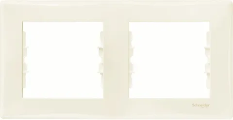 Рамка Schneider Electric Sedna, х2 горизонтальная, бежевый
