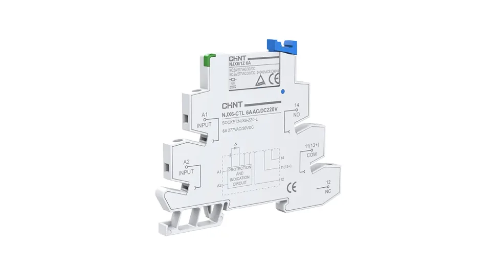 Интерфейсное реле в сборе NJX6-CTL 10A AC/DC220В винт. (R)