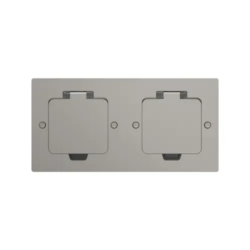 Лючок Surface 4 мод. (2 мод. 45х45 мм.), никель, IP44