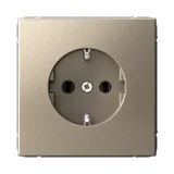 Клемма Systeme Electric ArtGallery, розетка с заземлением, 16А, механизм, быстрозажимные, шампань