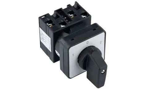Переключатель UKT0-2-8211/E, 2P, 20A, тип 1-0-2, 2NO на 1_2, на дверь, фронт IP65