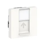 Розетка компьютерная Schneider Electric Unica, MODULAR, RJ45, одиночная, кат. 6 UTP, 2 модуля, белый