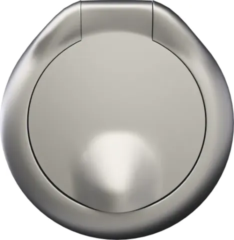 Накладка для розетки Schuko с заземлением, с крышкой, 16A 250 В~, шампань, серия D16