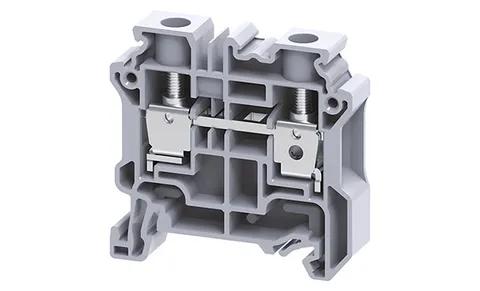 Клемма проходная CY10 /10x50mm, винтовая, 2 присоед., 10mm2, 57A, 1000V, серая