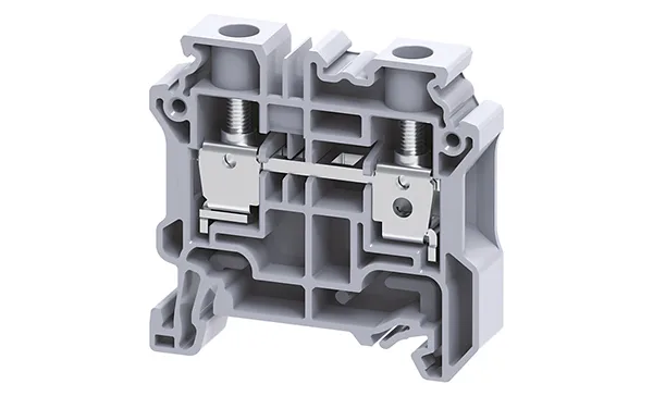 Клемма проходная CY10 /10x50mm, винтовая, 2 присоед., 10mm2, 57A, 1000V, серая